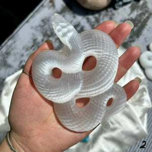 Selenite Satin Spar Snake