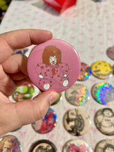 Load image into Gallery viewer, Handmade Button Pins | Vintage, Whimsical &amp; Pop Culture Designs
