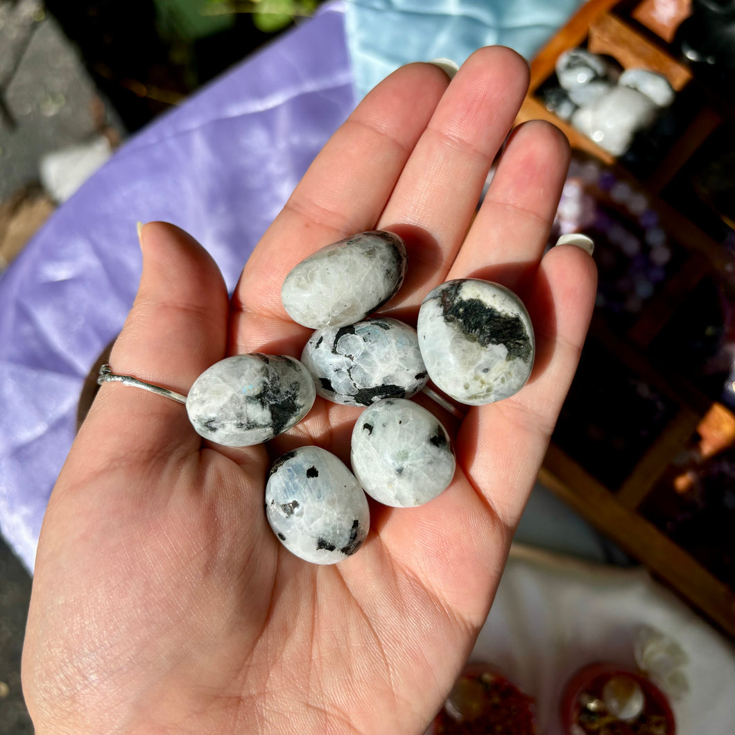 Rainbow Moonstone Tumbles