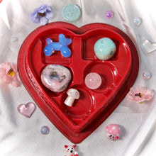 Load image into Gallery viewer, Cotton Candy Crystal Heart Boxes- Valentine&#39;s 2024
