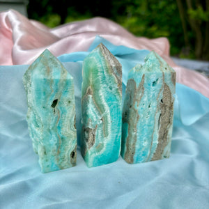 Blue Aragonite Towers