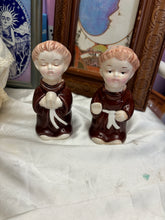 Load image into Gallery viewer, Vintage Sanmyro Friar Monk Salt &amp; Pepper Shakers Japan Kitchen Collectible
