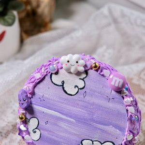 Cloudy Day's- Purple Sweet Heart Edition Wall Plaque 💜☁️