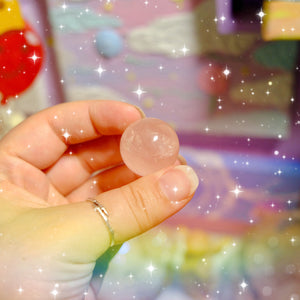 Juicy Rose Quartz Spheres