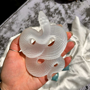 Selenite Satin Spar Snake