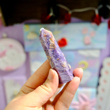 Load image into Gallery viewer, ✨ Purple Silky Fluorite Towers💜

