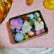Load image into Gallery viewer, Vintage Easter Tin Crystal Bundle ✨ Intuitively Chosen Crystals

