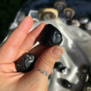 Genuine Black Tourmaline Tumbles