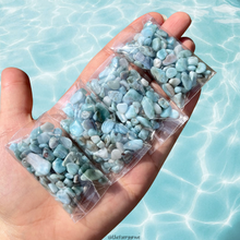 Load image into Gallery viewer, Larimar Crystal Chip Bags ✨🫧 Ocean Blue Crystal Chips
