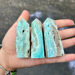 Blue Aragonite Towers