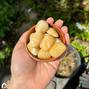 Orange Calcite Tumbles