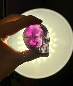 Purple Fluroite Skull