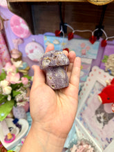Load image into Gallery viewer, Sphalerite Crystal Mushroom Carving | Natural Crystal Decor
