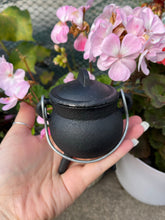 Load image into Gallery viewer, Mini Cast Iron Cauldron 2.75" ✨ Altar Decor, Ritual Bowl, Witchy Decor – Trinkets &amp; Treasures Collection
