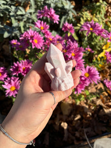 Pink Opal Crystal Carving