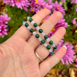 Christmas Tree 🎄💜 Crystal Bracelets- AAA Muscovite Green Mica & Cape Amethyst  ￼