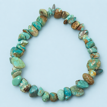 Load image into Gallery viewer, Number 8 Mine Turquoise Chip Bracelet ⛏️ Genuine Nevada Turquoise
