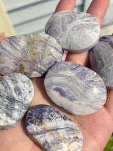 Load image into Gallery viewer, Opalized Purple Fluorite Palms
