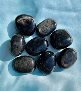 High Quality Silver Sheen Obsidian Tumbles