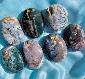 Stormy Galaxy Jasper Palm Stones