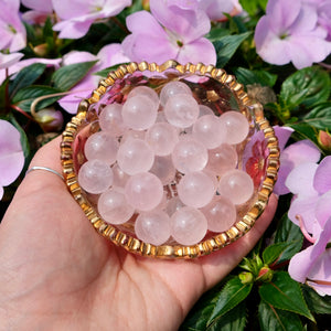 Star Rose Quartz Mini Spheres