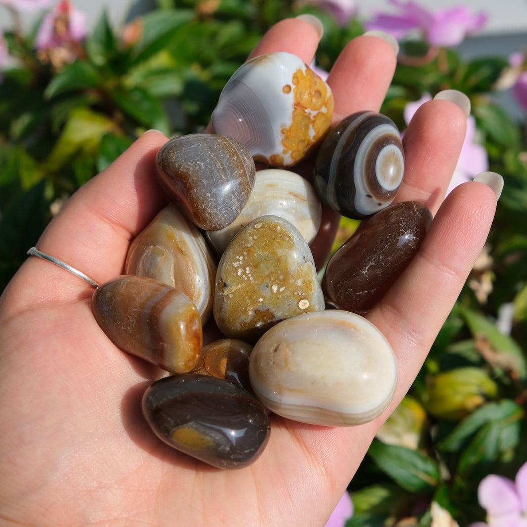 Candy Agate Tumbles from Brazil (not edible)