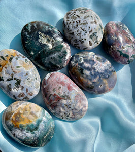 Stormy Galaxy Jasper Palm Stones