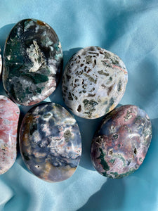 Stormy Galaxy Jasper Palm Stones