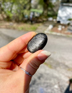 High Quality Silver Sheen Obsidian Tumbles