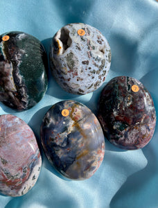 Stormy Galaxy Jasper Palm Stones