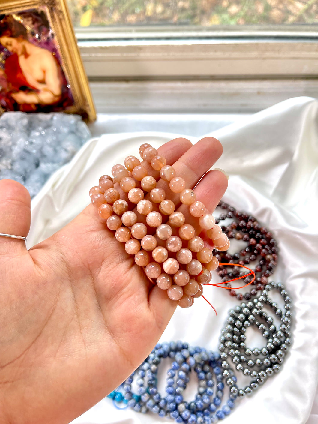 Peach Moonstone Bracelets