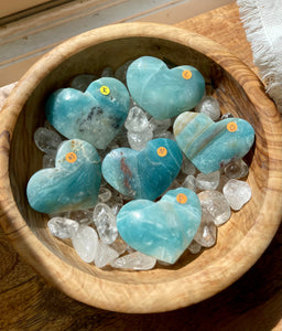 Sky Blue Quartz Moons, Hearts & Stars