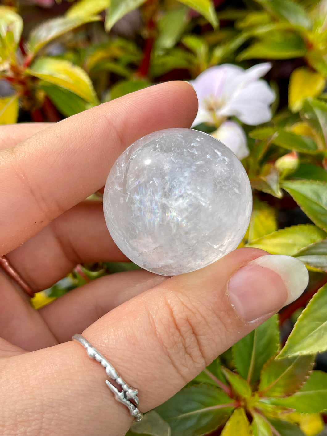 White Calcite Spheres