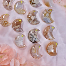 Load image into Gallery viewer, Flower Agate Moons- You Choose
