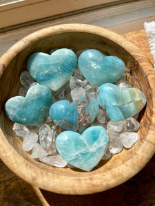 Sky Blue Quartz Moons, Hearts & Stars