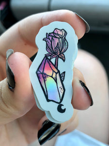 Holographic Crystal Rose Stickers