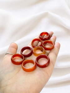 Carnelian Rings- Sizes not exact**