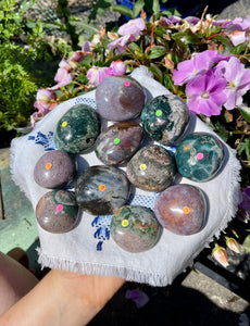 Ocean Jasper Palm Stones