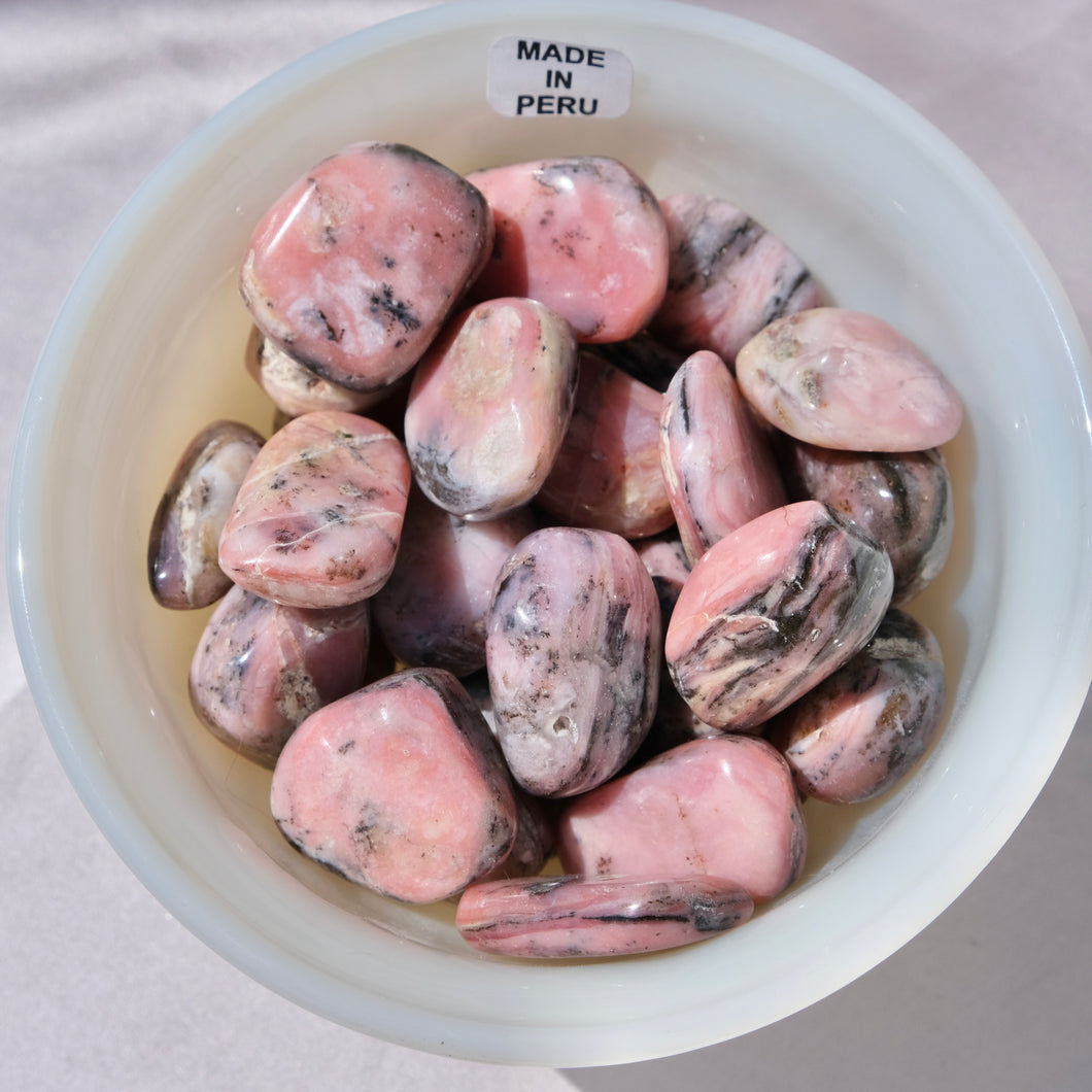 Peruvian Pink Opal Tumbles