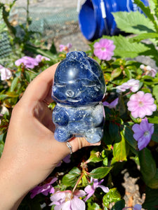 Sodalite Sitting Dino- X-Large