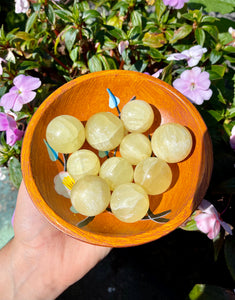 Lemon Calcite Spheres