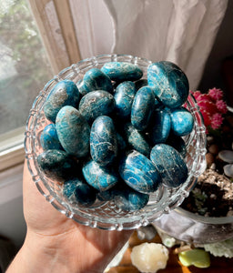 Blue Apatite Tumbles