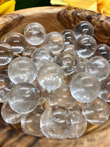 Mini Clear Quartz Spheres
