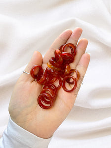 Carnelian Rings- Sizes not exact**