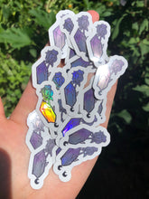 Load image into Gallery viewer, Holographic Crystal Rose Stickers
