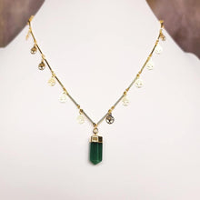 Load image into Gallery viewer, Green Aventurine Tree Of Life Necklace
