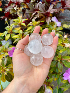 White Calcite Spheres