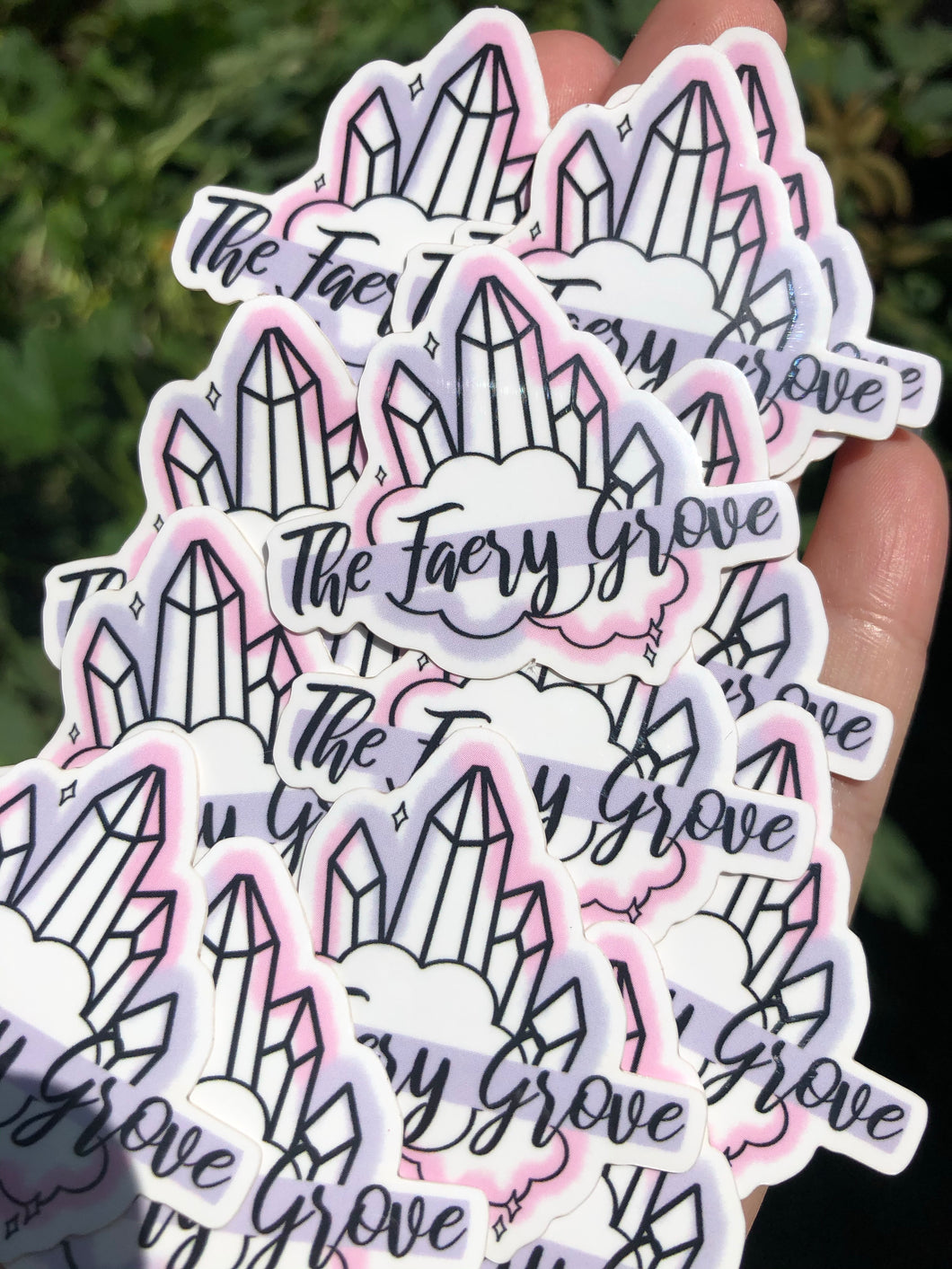 The Faery Grove Logo Stickers