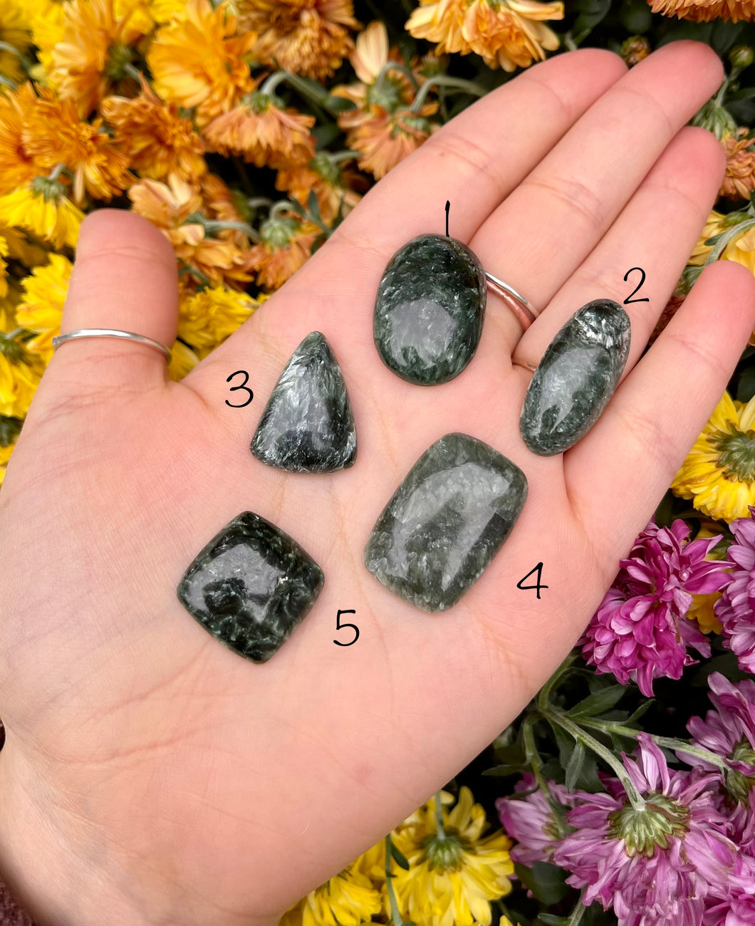 Seraphinite Cabochons