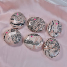 Load image into Gallery viewer, Pink Zebra Jasper Palm Stones
